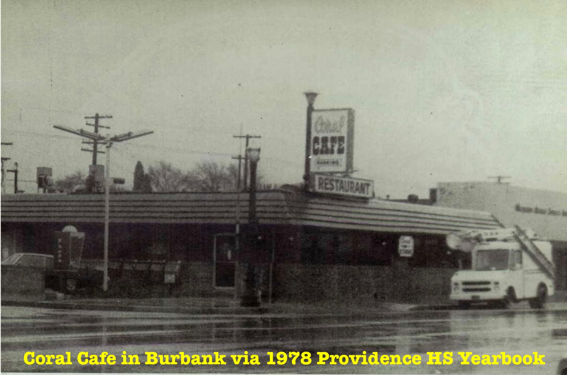 Coral Cafe exterior, 1978